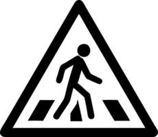 Pedestrian Crossing Sign for Safety and Education Design Use vector