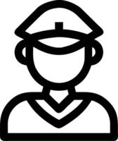 Police Officer Graphic for Security and Law Enforcement Design vector