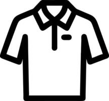 Polo Shirt Simplistic Design for Fashion Apps and Graphics vector
