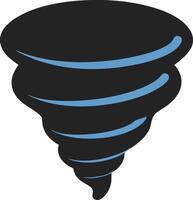 Powerful Tornado Illustration for Weather Education and Design Projects vector