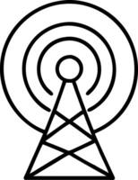 Radio Antenna Wireless Signal Symbol for Communication Design vector