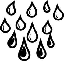 Raindrop Pattern Design for Tattoo and Coloring Book Illustrations vector