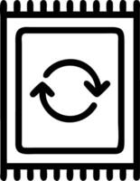 Refresh Symbol on Sketchpad Ideal for Recycling Concepts and Creative Projects vector