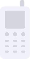 Retro Mobile Phone Simple for Vintage Tech Design Projects vector