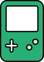 Retro Handheld Game Console for Nostalgic Design Projects vector