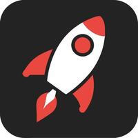Retro Rocket Design for Technology and Space Themes vector