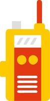 Retro Style Walkie Talkie Communication Device for Tech Designs vector