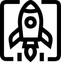 Rocket for Design Projects and Education Technology Themes vector