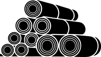 Rolled Carpet Pile for Interior Design and Flooring Projects vector