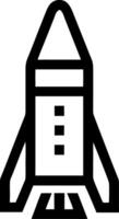 Rocket Outline for Space Exploration Illustrations and Design Projects vector