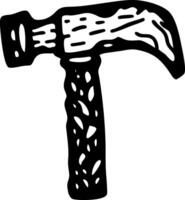 Rustic Hammer Illustration for Crafting and Design Projects vector