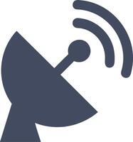 Satellite Antenna Silhouette Wireless Communication for Technology Design Projects vector