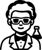 Scientist Illustration for Educational and Branding Uses vector