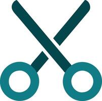 Scissors Design for Craft Projects and Graphic Design Elements vector