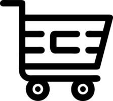 Shopping Cart Simplistic Illustration for E-Commerce and Retail Design vector