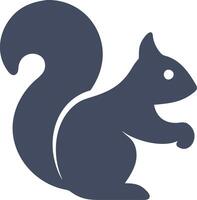 Silhouette Squirrel for Nature and Wildlife Design Projects vector