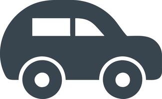 Silhouette of Compact Car Ideal for Transportations and Design Projects vector