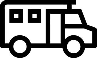 Simple Ambulance Illustration for Emergency and Healthcare Design Projects vector