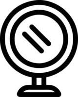Simple Black Microphone for Audio Podcasting and Broadcasting Design vector