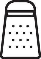 Simple Outline Cheese Grater Illustration for Culinary Designs and Projects vector
