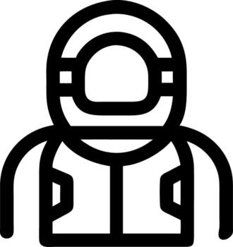 Simplistic Astronaut Line Art for Print and Digital Design Projects vector