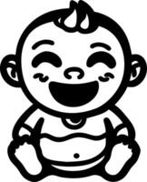 Smiling Baby Art for Designs and Crafts vector