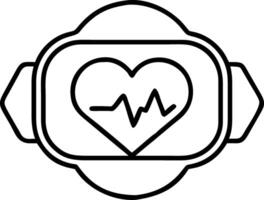 Smartwatch Heart Rate Monitor for Health Fitness and Technology vector