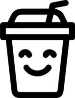 Smiling Coffee Cup for Food and Beverage Branding and Design vector