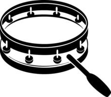 Snare Drum Illustration for Music Design and Education Use vector