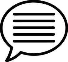 Speech Bubble for Communication and Chat Illustrations vector