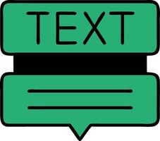 Speech Bubble Illustration Editable Green Text Box Design vector
