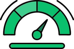 Speedometer Gauge for Performance and Efficiency Designs vector