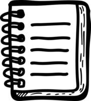 Spiral Bound Notebook Illustration for Creative Projects vector