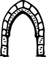 Stone Archway Illustration Architectural for Design Projects vector