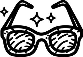 Stylish Sunglasses Art with Sparkles for Fashion and Design Projects vector
