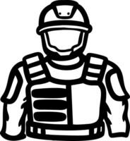 Tactical Soldier Armor Illustration for Design and Concept Art vector