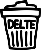 Trash Can Delete for Digital and Print Design Projects vector