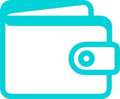 Turquoise Wallet for Finance Apps or Business Branding vector