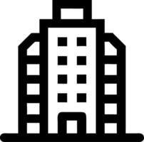 Urban Skyscraper Silhouette Graphic for Architecture Design vector