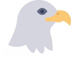 Bald Eagle Head Illustration for Educational Materials and Graphic Design vector