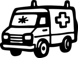 Ambulance for Medical Emergency Services Design and Education vector