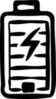 Battery with Lightning Bolt Symbol for Energy and Power Themes vector