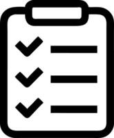 Checklist for Task Management or Planning Applications vector