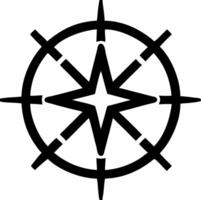 Compass Rose Nautical Star Illustration for Maps and Navigation Designs vector