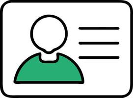 Graphic Simple ID Card for Identification and Professional Use vector