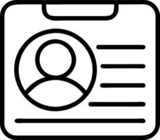 Identification Card for Profile Illustrations and Applications vector
