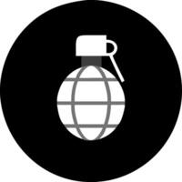 Illustration Hand Grenade for Military and Security Design Use vector