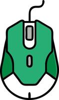 Illustration Green Computer Mouse for Digital Design and Tech Projects vector
