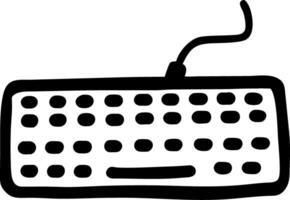 Illustration of Computer Keyboard for Tech and Design Projects vector