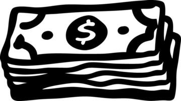 Illustration of Dollar Bills Money Stack for Financial Designs and Projects vector